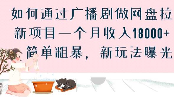 如何通过广播剧做网盘拉新项目一个月收入18000+，简单粗暴，新玩法曝光【揭秘】-九盟副业网