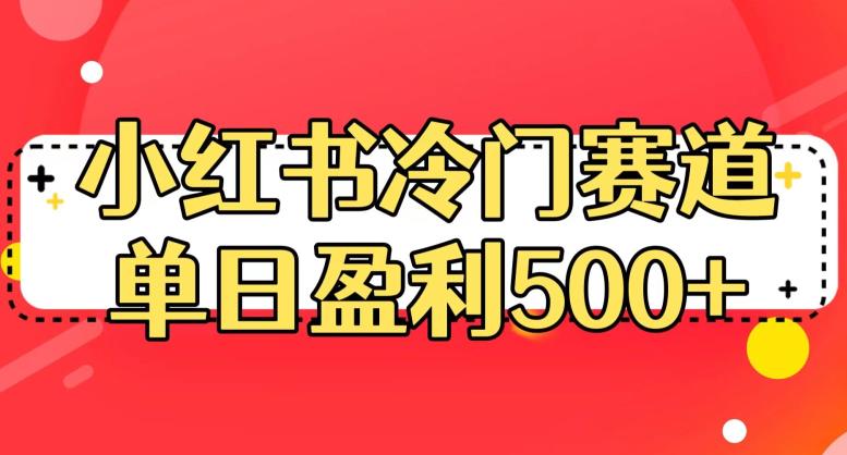 小红书冷门赛道，单日盈利500+【揭秘】-九盟副业网