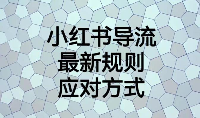 小红书导流最新规则应对方式【揭秘】-九盟副业网