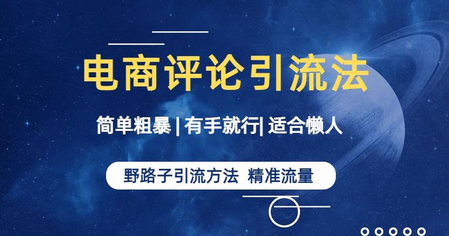 简单粗暴野路子引流-电商平台评论引流大法，适合懒人有手就行【揭秘】-九盟副业网