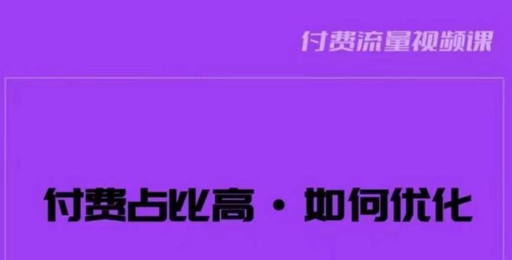 波波-付费占比高，如何优化？只讲方法，不说废话，高效解决问题！-九盟副业网