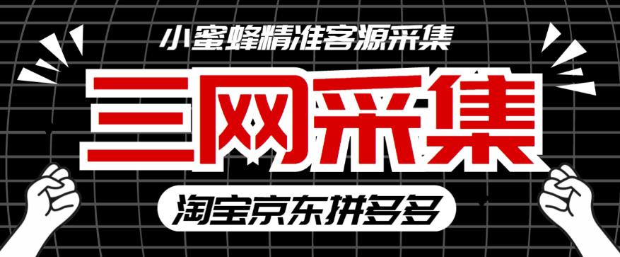 外面收费598的小蜜蜂三网采集脚本，淘宝京东拼多多精准用户采集【永久脚本+详细教程】