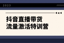 抖音直播带货-流量激活特训营，入行新手小白主播必学（21节课+资料）_七哥副业网-九盟副业网