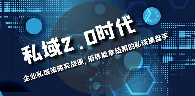 （8291期）私域-2.0时代：企业私域策略实战课，培养能拿结果的私域操盘手-九盟副业网