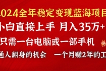 2024蓝海项目 小游戏直播 单日收益10000+，月入35W,小白当天上手_七哥副业网-九盟副业网